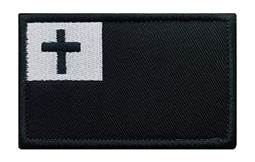 Antrix Taktische christliche Flagge Patch Jesus Kreuz Symbol Applikation Verschluss Klettverschluss Militär Weihnachten Abzeichen Emblem Aufnäher für Rucksäcke Kappen Hüte Westen Taschen von Antrix