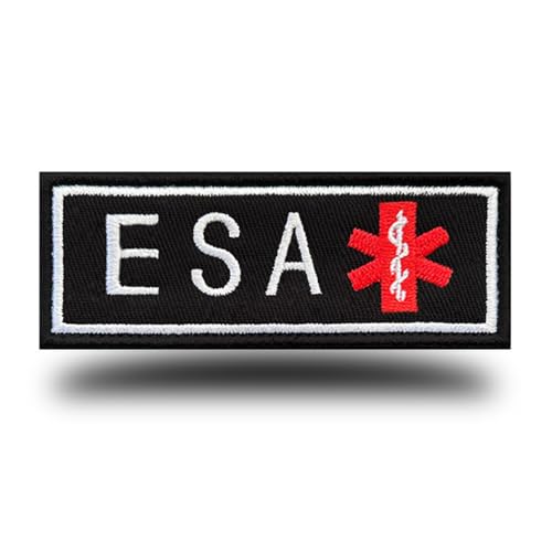 ESA-Patch, ESA-Schutz, nach Bundesgesetz, ESA, emotionale Unterstützung, Tier-Emblem, bestickter Verschluss, taktischer Aufnäher für emotionale Tiere, Hunde, Haustiere, Geschirr, Weste, Kleidung, 1 ESA-Patch, ESA-Schutz, nach Bundesgesetz, ESA, emotionale Unterstützung, Tier-Emblem, bestickter Verschluss, taktischer Aufnäher für emotionale Tiere, Hunde, Haustiere, Geschirr, Weste, Kleidung, 1 von Antrix
