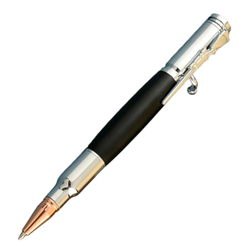 Anulely Bolt-Action-Bleistift, Bolt-Action-Kugelschreiber, Tragbarer, kreativer, Cooler Stift für Unterschriften, Ausgefallener Stift, Unterschriftenstift, Cooler Stift für Schulbedarf, glattes Anulely Bolt-Action-Bleistift, Bolt-Action-Kugelschreiber, Tragbarer, kreativer, Cooler Stift für Unterschriften, Ausgefallener Stift, Unterschriftenstift, Cooler Stift für Schulbedarf, glattes von Anulely