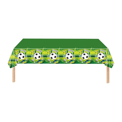 Anulely Fußballfeld-Tischdecke, Feier-Tischdecke, Sport-Tischdecke, 213 x 130 cm, große Tischdecke, rechteckiger Fußballfeld-Hintergrund, Tischdekoration Anulely Fußballfeld-Tischdecke, Feier-Tischdecke, Sport-Tischdecke, 213 x 130 cm, große Tischdecke, rechteckiger Fußballfeld-Hintergrund, Tischdekoration von Anulely