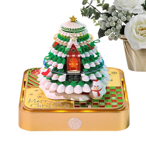 Anulely Notizblock Kalender 2025 | Notizblock Tisch Weihnachtsbaum Kalender 2025 - Smooth Writing Desk Kalender 2025 für Wohnzimmer, Arbeitsbereich, Schlafsaal, Schlafzimmer von Anulely