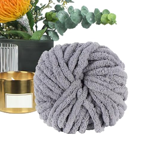 Chenille-Garn zum Häkeln, Deckengarn, Strickzubehör, Häkeln, Basteln für Mützen, Kissen, Babykleidung, Haustierbett, Korb, Schal von Anulely