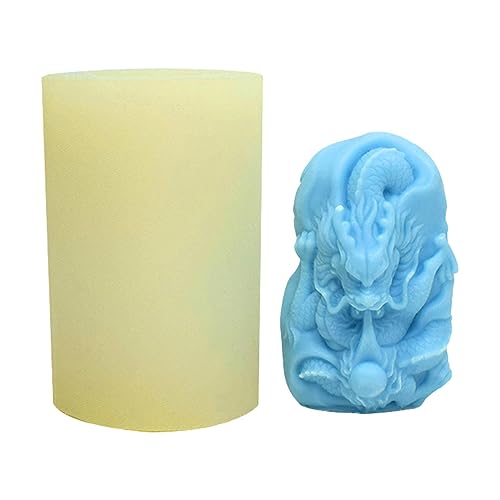 Drachenform Schokoladenfondant – -Kerzenformen, wiederverwendbar, Epoxidharz-Formen, handgefertigt, für Aromatherapie- -Kuchendekoration von Anulely