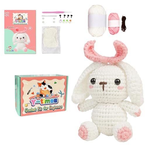 Häkelpuppen-Set, Häschen, Häkelpuppe, Ornamente, Wolle, Stricken, Anfänger, Kaninchen, Häkelpuppe, Ornamente für und Mädchen Häkelpuppen-Set, Häschen, Häkelpuppe, Ornamente, Wolle, Stricken, Anfänger, Kaninchen, Häkelpuppe, Ornamente für und Mädchen von Anulely