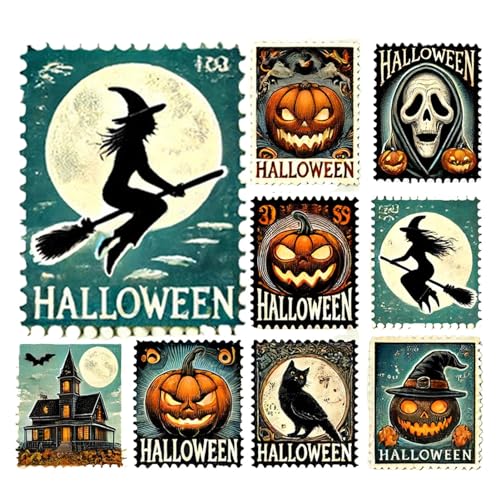 Halloween-Charakter-Aufkleber – Feiertagsaufkleber | Klare Stempel Scrapbook Papier Urlaub Aufkleber Niedlich Halloween Vintage Halloween-Charakter-Aufkleber – Feiertagsaufkleber | Klare Stempel Scrapbook Papier Urlaub Aufkleber Niedlich Halloween Vintage von Anulely