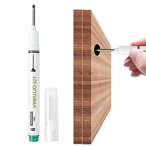 Long Nose Marker - Reach Marker Pencil | Wasserdichter Baubleistift Tintenmarker für Metall, Holz, Metallverarbeitung und Automobilherstellung von Anulely