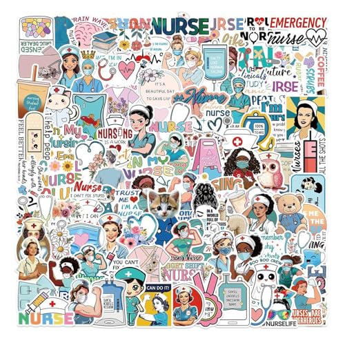 Medizinische Aufkleber – Wasserflaschen-Aufkleber für Krankenschwestern, Koffer-Dekoration, medizinische Aufkleber für Frauen, tägliche Kollegen, Studenten, Notizbuch, Lunchbox, Arbeit, Gitarre Medizinische Aufkleber – Wasserflaschen-Aufkleber für Krankenschwestern, Koffer-Dekoration, medizinische Aufkleber für Frauen, tägliche Kollegen, Studenten, Notizbuch, Lunchbox, Arbeit, Gitarre von Anulely