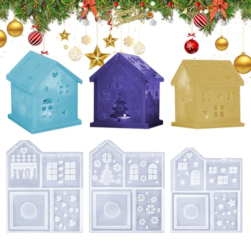 Silikonform in Hausform | Haus-Silikonform, LED-Kerzenhalter, Epoxidharz, Gießform, Cartoon-Dorfhaus, Tonformen, Kunsthandwerk Winter Weihnachten, Harzform für Weihnachten Silikonform in Hausform | Haus-Silikonform, LED-Kerzenhalter, Epoxidharz, Gießform, Cartoon-Dorfhaus, Tonformen, Kunsthandwerk Winter Weihnachten, Harzform für Weihnachten von Anulely