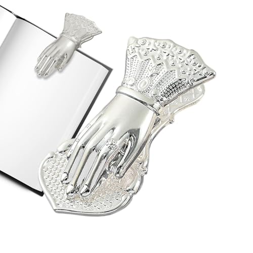 Vintage Metall-Büroklammern, Notizbuch-Halter, Frauenhandform, Dokumentenklammer, Notizbuch-Zubehör, Klemme, Buchklammern, dekorativer Clip für Katzenfutterbeutel Vintage Metall-Büroklammern, Notizbuch-Halter, Frauenhandform, Dokumentenklammer, Notizbuch-Zubehör, Klemme, Buchklammern, dekorativer Clip für Katzenfutterbeutel von Anulely