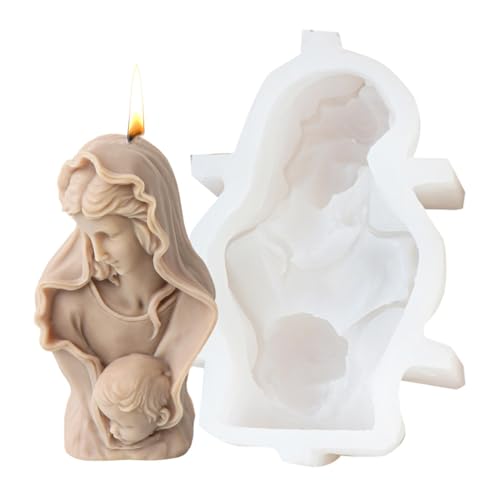 Weihnachtskrippen-Harzform, Gipsformen zum Gießen | Silikonform zur Kerzenherstellung, Epoxidharz-Gussform für Weihnachtsdekoration von Anulely