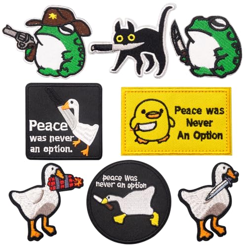 Anwlki 8 Stück Patches Klett Patch, lustig süß gestickte Aufnäher taktische Moral Klettverschluss-Aufnäher für Rucksäcke, Taschen, Geschirre, Westen, Militäruniformen, Jacken, Jeans, Hüte Anwlki 8 Stück Patches Klett Patch, lustig süß gestickte Aufnäher taktische Moral Klettverschluss-Aufnäher für Rucksäcke, Taschen, Geschirre, Westen, Militäruniformen, Jacken, Jeans, Hüte von Anwlki