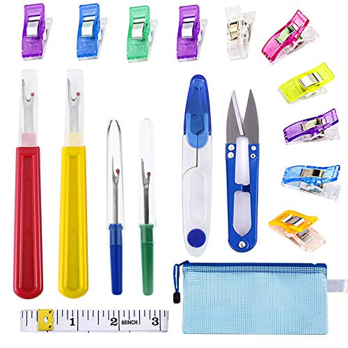 Anyasen Nähnähtenreiber Nahttrenner Kit 4 Stück Fadentrenner Fadenschneider Pfeiltrenner Faden Auftrenner Saumtrenner mit Scissor Klammer und Aufbewahrungstasche, für zum Säume Und Nähte Entfernen Anyasen Nähnähtenreiber Nahttrenner Kit 4 Stück Fadentrenner Fadenschneider Pfeiltrenner Faden Auftrenner Saumtrenner mit Scissor Klammer und Aufbewahrungstasche, für zum Säume Und Nähte Entfernen von Anyasen