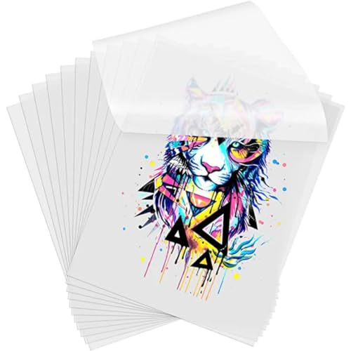 DTF Transferfolienpapier, A3, doppeltes PET-Transferpapier für T-Shirts, Wärmepresse, Premium-Qualität für individuelle DIY-Bekleidung und Handwerk, 50 Blatt von Anynve