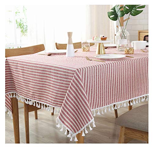 Anze Rechteckige Tischdecke mit Streifen, antibakteriell und knitterfrei, fleckenabweisend, staubdicht, dekorative Tischdecke für Küche, Esszimmer, Innenhof, Café, Party oder Picknick Anze Rechteckige Tischdecke mit Streifen, antibakteriell und knitterfrei, fleckenabweisend, staubdicht, dekorative Tischdecke für Küche, Esszimmer, Innenhof, Café, Party oder Picknick von Anze