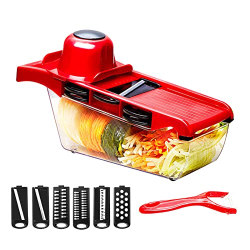 6-in-1 Einfacher Multifunktionsschäler, Lebensmittelschäler, Würfelschneider für Apfel und Erde, Gemüseschneider für eine praktische Verwendung in der Küche 6-in-1 Einfacher Multifunktionsschäler, Lebensmittelschäler, Würfelschneider für Apfel und Erde, Gemüseschneider für eine praktische Verwendung in der Küche von Aoaoy