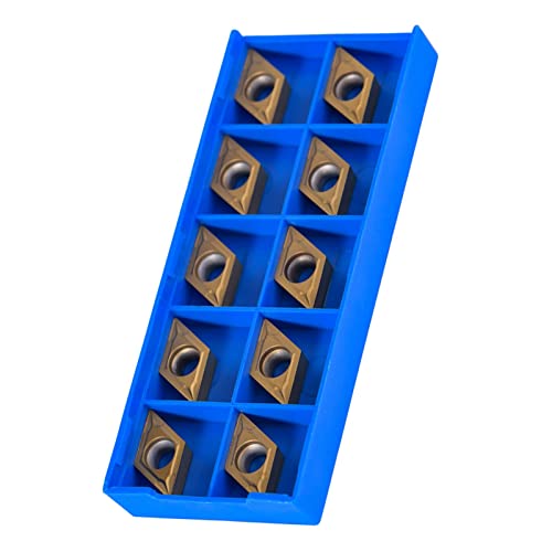 Aoaoy 10 CNC-Bohrspitzen aus Hartmetall, zum Drehen des Schneidwerkzeugs mit Werkzeugkasten, 10 x 4 x 1 von Aoaoy