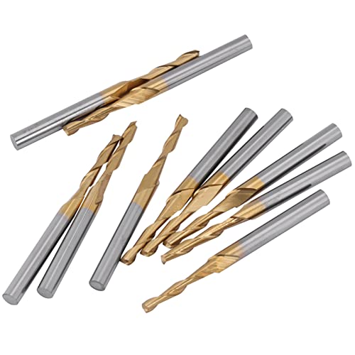 Aoaoy Doppel-Flöten-Mühle mit Milliling-Nadel, 3,175 mm, Schaft 2 mm, Durchmesser 2 mm, NC-Bit von Aoaoy