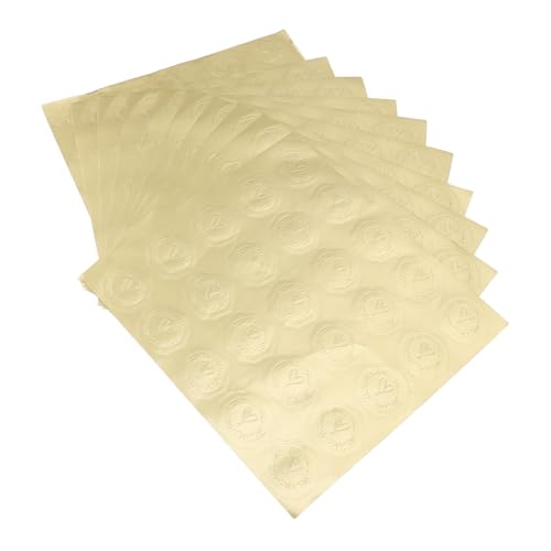 Aoaoy Gold Geprägte Aufkleber, Herz- und Weizenmuster -Siegelaufkleber, Starker Kleber, Hochzeit, Partydekoration mit Herzformmuster für Grußkarten, Einladungen, Briefversiegelung Aoaoy Gold Geprägte Aufkleber, Herz- und Weizenmuster -Siegelaufkleber, Starker Kleber, Hochzeit, Partydekoration mit Herzformmuster für Grußkarten, Einladungen, Briefversiegelung von Aoaoy