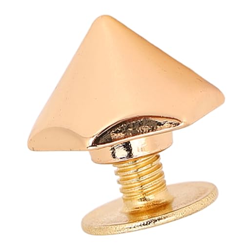 Aoaoy Nieten-Set aus Leder: Sechskantnieten und Schraubensatz von 10 mm für Lederherstellung, mit 20 und Schrauben, für Gürtel, Taschen, Handwerk (Gold) von Aoaoy