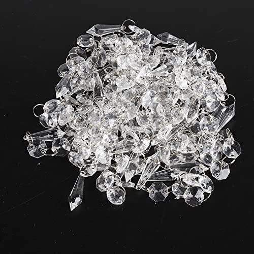 Packung mit 30 Strängen, transparent, transparent, transparent, Perlenvorhänge, leicht, für Hochzeit, Hochzeit, Haus von Aoaoy