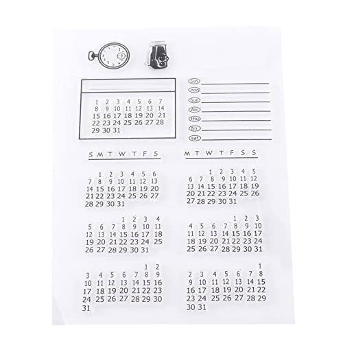 Silikon-Stempel, transparent, für Scrapbooking, Fotoalbum, dekorativer Kalender von Aoaoy