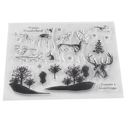 Transparenter Stempel, Silikon-Siegel, DIY, Fotokarten von Aoaoy