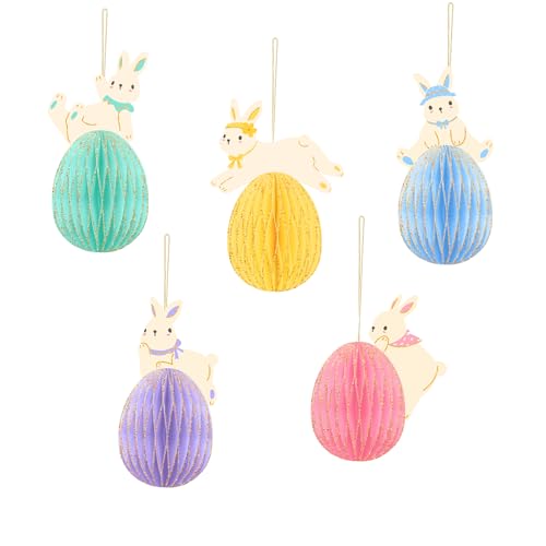 AOBKIAT Osterdeko,5 Stück Farbig Ostereier zum Aufhängen,8,6cm 10cm Ostereier für Ostern Deko,Osterdeko Modern,Ostern Geschenke,Easter Eggs Decoration AOBKIAT Osterdeko,5 Stück Farbig Ostereier zum Aufhängen,8,6cm 10cm Ostereier für Ostern Deko,Osterdeko Modern,Ostern Geschenke,Easter Eggs Decoration von Aobkiat