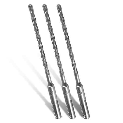SDS Plus Bohrer Set 6 x 160mm, 3 Stück Steinbohrer Set, Professionell Betonbohrer Hammerbohrer mit 4 Hartmetall Schneiden, Steinbohrer Betonbohrer Ideal zum Bohren in Stein, Beton (6 x 160mm) von Aocster
