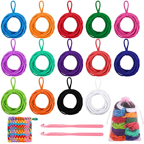Aodaer 288 Stück Loom-Topflappen-Schlaufen zum Weben von Webstuhlen, elastische Topflappen-Schlaufen, Weben, Basteln, Nachfüllen, mit mehreren Farben für Bastelbedarf, kompatibel 17,8 cm Webrahmen Aodaer 288 Stück Loom-Topflappen-Schlaufen zum Weben von Webstuhlen, elastische Topflappen-Schlaufen, Weben, Basteln, Nachfüllen, mit mehreren Farben für Bastelbedarf, kompatibel 17,8 cm Webrahmen von Aodaer