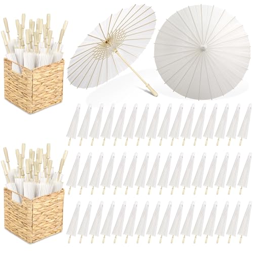 Aodaer Papierschirme, 50 Stück, weiß, 50 Stück, 50 cm, Papier, dekorativ, chinesisch, japanischer Sonnenschirm, Handwerk, Vintage, DIY, Malerei, Dekorpapier, Dankeskarte, Hochzeitsgeschenk, für Aodaer Papierschirme, 50 Stück, weiß, 50 Stück, 50 cm, Papier, dekorativ, chinesisch, japanischer Sonnenschirm, Handwerk, Vintage, DIY, Malerei, Dekorpapier, Dankeskarte, Hochzeitsgeschenk, für von Aodaer