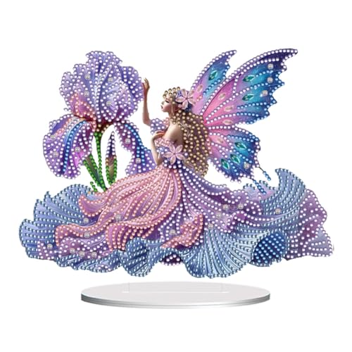 Aodejoy Diamond Painting Aufsteller, Tiere Diamond Painting, DIY diamond painting tischdeko, 5d Diamant-Painting zum Aufstellen Geschenk Mädchen-Fee 1 von Aodejoy