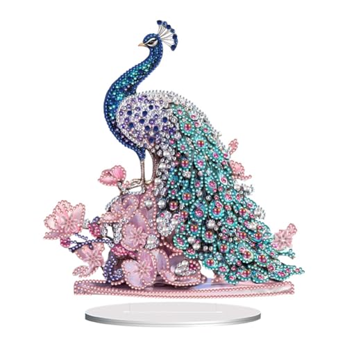 Aodejoy Diamond Painting Aufsteller, Tiere Diamond Painting, DIY diamond painting tischdeko, 5d Diamant-Painting zum Aufstellen Geschenk Mädchen-Pfau Aodejoy Diamond Painting Aufsteller, Tiere Diamond Painting, DIY diamond painting tischdeko, 5d Diamant-Painting zum Aufstellen Geschenk Mädchen-Pfau von Aodejoy