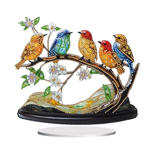 Aodejoy Diamond Painting Aufsteller, Tiere Diamond Painting, DIY diamond painting tischdeko, 5d Diamant-Painting zum Aufstellen Geschenk Mädchen-Vogel Aodejoy Diamond Painting Aufsteller, Tiere Diamond Painting, DIY diamond painting tischdeko, 5d Diamant-Painting zum Aufstellen Geschenk Mädchen-Vogel von Aodejoy