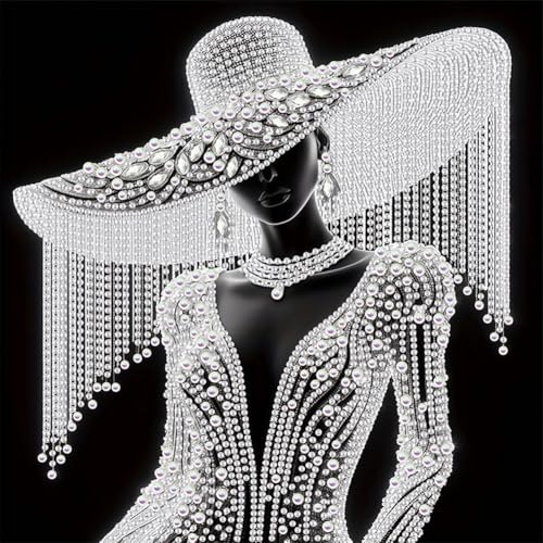 Aodejoy Diamond Painting Elegante Dame, 5D Diamant Painting Bilder für Erwachsene, Hübsche Frau Diamant Malerei DIY Diamond Painting speziell Steine für Zuhause Dekor 30x30 cm -#11 Aodejoy Diamond Painting Elegante Dame, 5D Diamant Painting Bilder für Erwachsene, Hübsche Frau Diamant Malerei DIY Diamond Painting speziell Steine für Zuhause Dekor 30x30 cm -#11 von Aodejoy