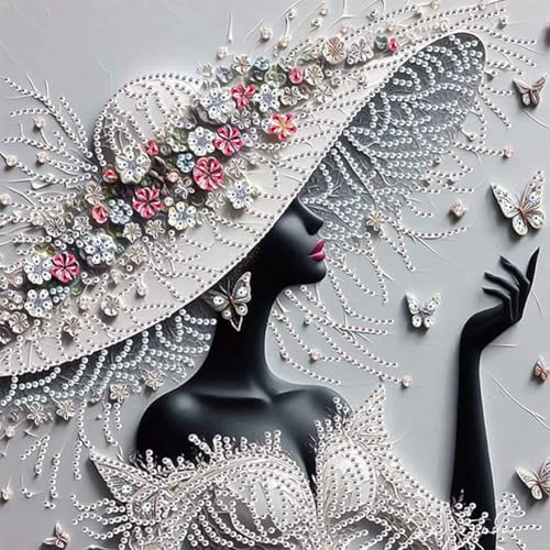 Aodejoy Diamond Painting Elegante Dame, 5D Diamant Painting Bilder für Erwachsene, Hübsche Frau Diamant Malerei DIY Diamond Painting speziell Steine für Zuhause Dekor 30x30 cm -#8 Aodejoy Diamond Painting Elegante Dame, 5D Diamant Painting Bilder für Erwachsene, Hübsche Frau Diamant Malerei DIY Diamond Painting speziell Steine für Zuhause Dekor 30x30 cm -#8 von Aodejoy