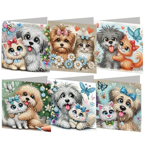 Aodejoy Diamond Painting Karten mit Umschlag 6 Stück Strass Handwerk Grußkarte Halloween Diamant Malerei Weihnachtskarten Geburtstagskarten Mosaik Postkarten für Weihnachten Geburtstage Erntedank-#6 Aodejoy Diamond Painting Karten mit Umschlag 6 Stück Strass Handwerk Grußkarte Halloween Diamant Malerei Weihnachtskarten Geburtstagskarten Mosaik Postkarten für Weihnachten Geburtstage Erntedank-#6 von Aodejoy