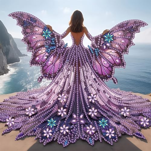 Aodejoy Diamond Painting Mädchen, 5D Diamant Painting Bilder für Erwachsene,Engel Mädchen Diamantmalerei DIY Diamond-Painting Speziell Steine für Zuhause Dekor 30x30 cm-Lila Aodejoy Diamond Painting Mädchen, 5D Diamant Painting Bilder für Erwachsene,Engel Mädchen Diamantmalerei DIY Diamond-Painting Speziell Steine für Zuhause Dekor 30x30 cm-Lila von Aodejoy