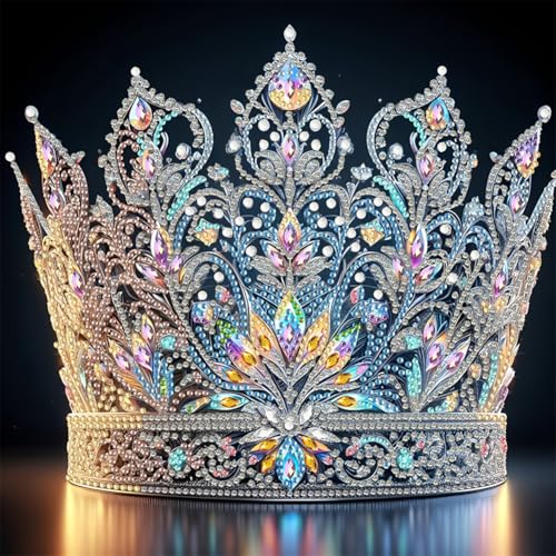 Aodejoy Diamond Painting Set für Erwachsene-Krone Diamond Painting Kits,5D Diamant Malerei Set,DIY Diamantmalerei Basteln Bilder Arts als Geschenk für Home Wand Décor 30x30cm-#2 von Aodejoy