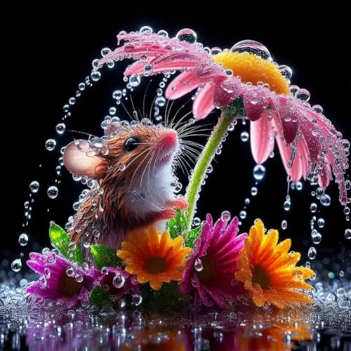Aodejoy Diamond Painting Tiere, 5D Diamant Painting Bilder für Erwachsene Spinne Papagei Schwan Maus Motte, DIY Diamant Malerei Set für Wanddekoration 30x30 cm-Maus Aodejoy Diamond Painting Tiere, 5D Diamant Painting Bilder für Erwachsene Spinne Papagei Schwan Maus Motte, DIY Diamant Malerei Set für Wanddekoration 30x30 cm-Maus von Aodejoy