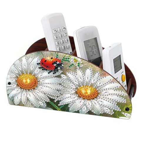 Aodejoy Fernbedienungshalter Diamond Painting,Holz Schreibtisch-Organizer,Halterung für TV, DVD,4K Stick Bluray,Make-up-Pinsel Aufbewahrung Organizer für Stifte Tisch Nachttisch-Gänseblümchen Aodejoy Fernbedienungshalter Diamond Painting,Holz Schreibtisch-Organizer,Halterung für TV, DVD,4K Stick Bluray,Make-up-Pinsel Aufbewahrung Organizer für Stifte Tisch Nachttisch-Gänseblümchen von Aodejoy