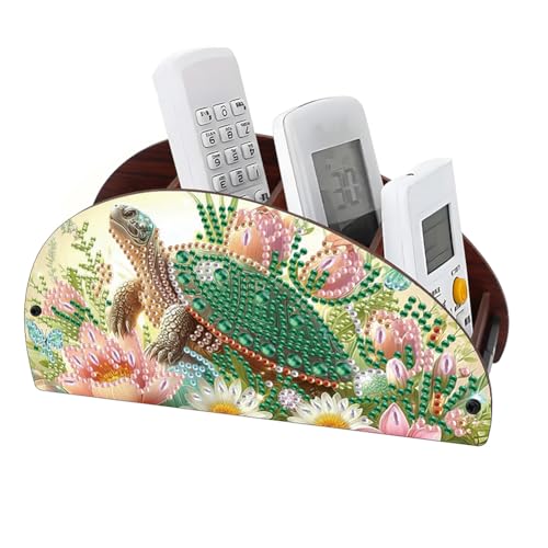 Aodejoy Fernbedienungshalter Diamond Painting,Holz Schreibtisch-Organizer,Halterung für TV, DVD,4K Stick Bluray Fernbedienungen,Make-up-Pinsel Aufbewahrung Organizer für Stifte-Schildkröte Aodejoy Fernbedienungshalter Diamond Painting,Holz Schreibtisch-Organizer,Halterung für TV, DVD,4K Stick Bluray Fernbedienungen,Make-up-Pinsel Aufbewahrung Organizer für Stifte-Schildkröte von Aodejoy