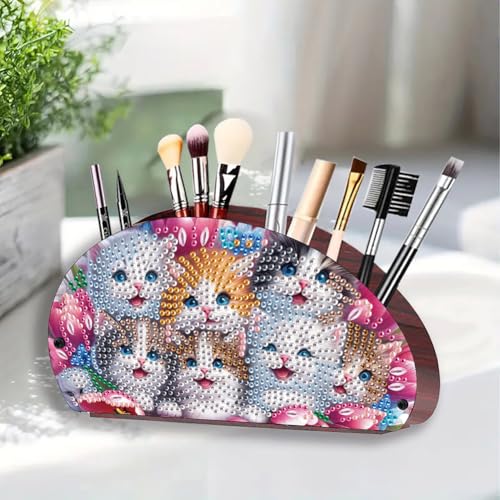 Aodejoy Fernbedienungshalter Diamond Painting,Holz Schreibtisch-Organizer,Halterung für TV, DVD,4K Stick Bluray Fernbedienungen,Make-up-Pinsel Aufbewahrung Organizer für Stifte Tisch Nachttisch-#2 Aodejoy Fernbedienungshalter Diamond Painting,Holz Schreibtisch-Organizer,Halterung für TV, DVD,4K Stick Bluray Fernbedienungen,Make-up-Pinsel Aufbewahrung Organizer für Stifte Tisch Nachttisch-#2 von Aodejoy
