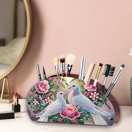 Aodejoy Fernbedienungshalter Diamond Painting,Holz Schreibtisch-Organizer,Halterung für TV,DVD,4K Stick Bluray Fernbedienungen,Make-up-Pinsel Aufbewahrung Organizer für Stifte Tisch Nachttisch-Taube Aodejoy Fernbedienungshalter Diamond Painting,Holz Schreibtisch-Organizer,Halterung für TV,DVD,4K Stick Bluray Fernbedienungen,Make-up-Pinsel Aufbewahrung Organizer für Stifte Tisch Nachttisch-Taube von Aodejoy