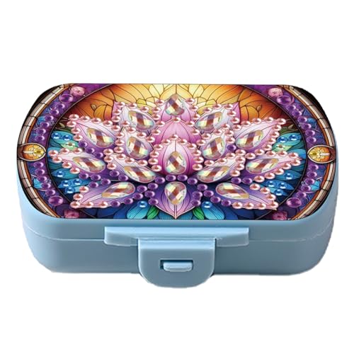 Aodejoy Tablettenbox, Diamond Painting Pillendose für Unterwegs 6 Fächer Handlicher Medikamentenbox Leicht Zu für Reise & Tägliches Gebrauch Öffnen Tablettendose 6 Tage-Blumen Aodejoy Tablettenbox, Diamond Painting Pillendose für Unterwegs 6 Fächer Handlicher Medikamentenbox Leicht Zu für Reise & Tägliches Gebrauch Öffnen Tablettendose 6 Tage-Blumen von Aodejoy