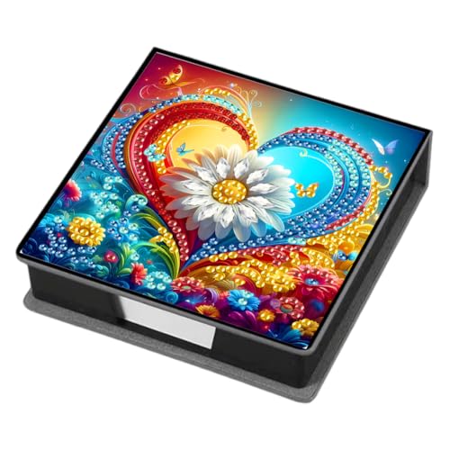Aodejoy Zettelbox PU Leder, Diamond Painting Zettelkasten, Notizzettel Halter eckig für Bürozubehör, Schreibtisch, Schule, Zuhause, Abschlussgeschenk-Liebe Daisy Aodejoy Zettelbox PU Leder, Diamond Painting Zettelkasten, Notizzettel Halter eckig für Bürozubehör, Schreibtisch, Schule, Zuhause, Abschlussgeschenk-Liebe Daisy von Aodejoy