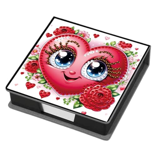 Aodejoy Zettelbox PU Leder, Diamond Painting Zettelkasten, Notizzettel Halter eckig für Bürozubehör, Schreibtisch, Schule, Zuhause, Abschlussgeschenk-Liebe Aodejoy Zettelbox PU Leder, Diamond Painting Zettelkasten, Notizzettel Halter eckig für Bürozubehör, Schreibtisch, Schule, Zuhause, Abschlussgeschenk-Liebe von Aodejoy