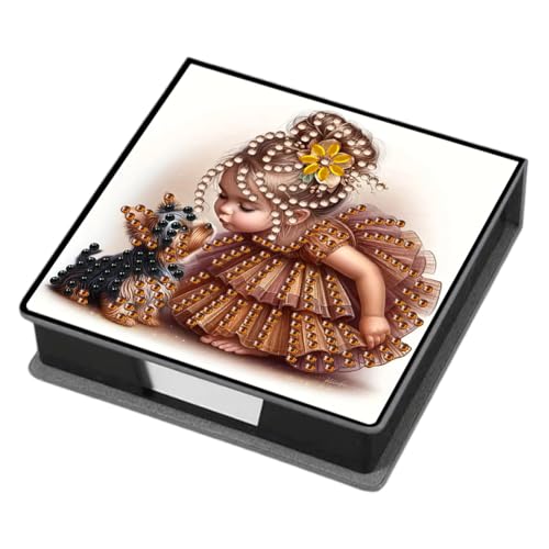 Aodejoy Zettelbox PU Leder, Diamond Painting Zettelkasten, Notizzettel Halter eckig für Bürozubehör, Schreibtisch, Schule, Zuhause, Abschlussgeschenk-Mädchen Welpe Aodejoy Zettelbox PU Leder, Diamond Painting Zettelkasten, Notizzettel Halter eckig für Bürozubehör, Schreibtisch, Schule, Zuhause, Abschlussgeschenk-Mädchen Welpe von Aodejoy