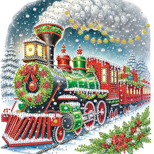 Weihnachten Diamond Painting für Erwachsene,Christmas Diamant Painting Kits Bilder,Hirsch Zug Diamant Malerei DIY Diamantmalerei Bilder Set 30x30cm für Wanddekor Geschenk für Weihnachten-zug Weihnachten Diamond Painting für Erwachsene,Christmas Diamant Painting Kits Bilder,Hirsch Zug Diamant Malerei DIY Diamantmalerei Bilder Set 30x30cm für Wanddekor Geschenk für Weihnachten-zug von Aodejoy