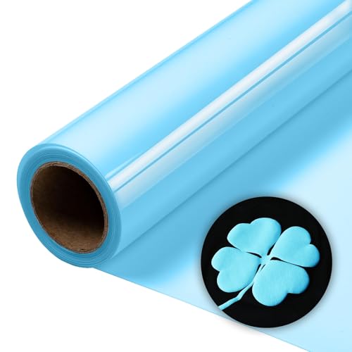 Aoder Puff Vinyl-Wärmetransfer, 30,5 cm x 1,8 m, hellblau, Puffy HTV 3D Puff, Wärmetransfer-Vinyl, Puffs zum Aufbügeln, Vinyl für T-Shirts, kompatibel mit allen Schneidemaschinen von Aoder