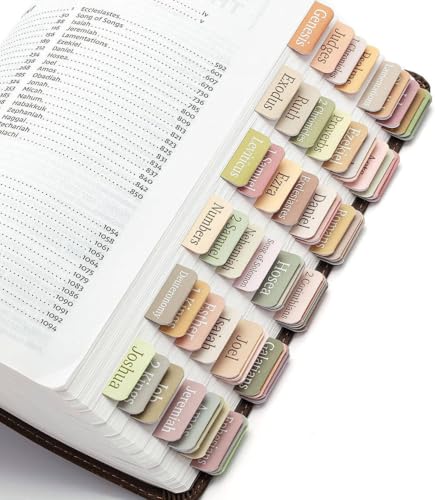 Bibelregister 5-teiliges Set mit Positionierungsanleitung, wasserdichte Buch-Organizer, 19,8 x 14 cm Bibelregister 5-teiliges Set mit Positionierungsanleitung, wasserdichte Buch-Organizer, 19,8 x 14 cm von Aoerway